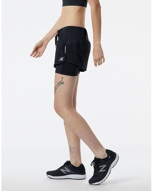 New Balance Black Impact Run Shorts