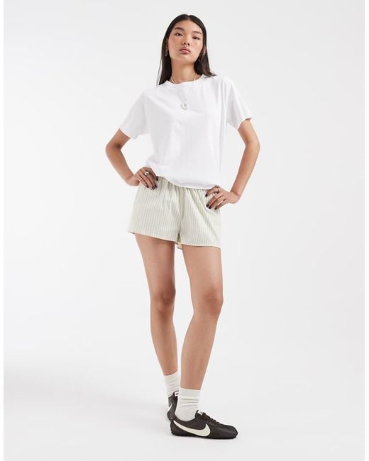 ASOS White Pull On Shorts