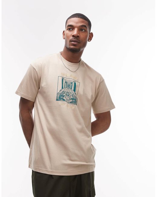Carhartt – racer – t-shirt in Natural für Herren