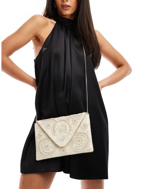 Versace La Medusa Envelope Clutch Bag | Black