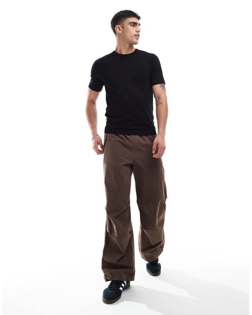 Only & Sons Black Short Sleeve Knit T-shirt for men