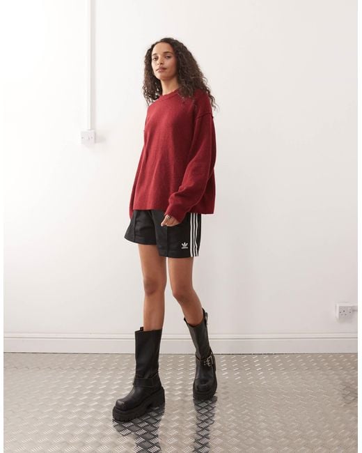 Weekday Red Wool Blend Jumper