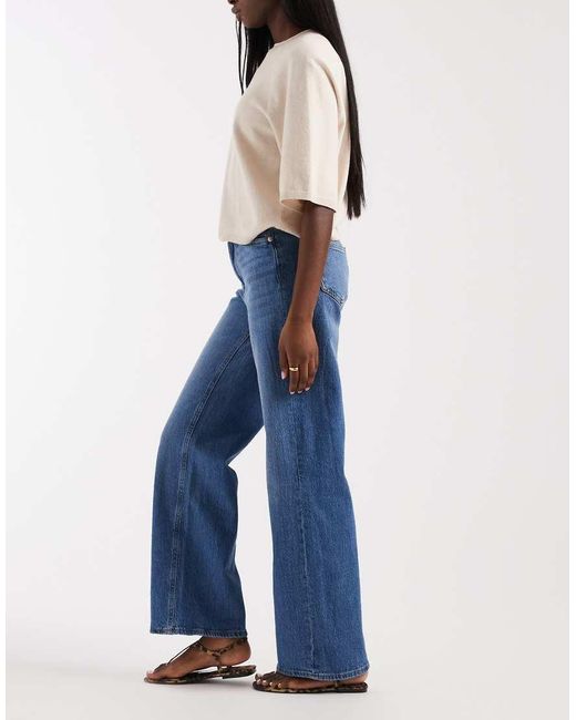 Vero Moda Blue Tessa Wide Leg Jeans