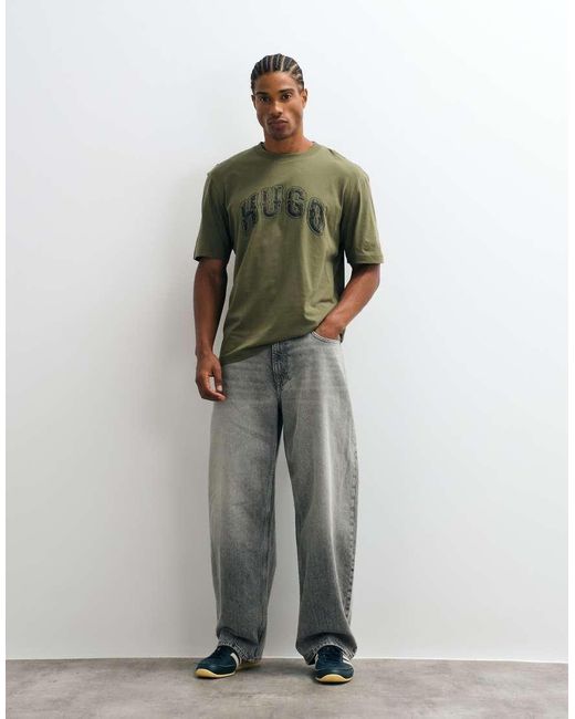 HUGO Green Nerpient Regular Fit Chest Logo T-shirt for men