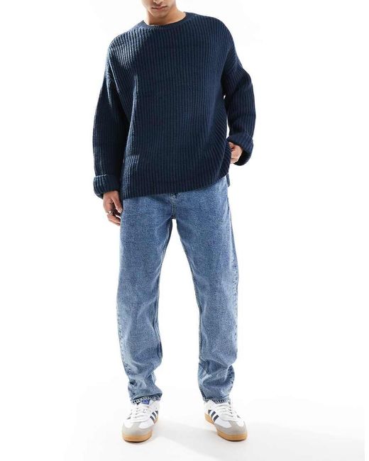 Vaqueros Con Lavado Medio De Corte Tapered Holgado Isaac De -Azul Tommy Hilfiger de hombre de color Blue
