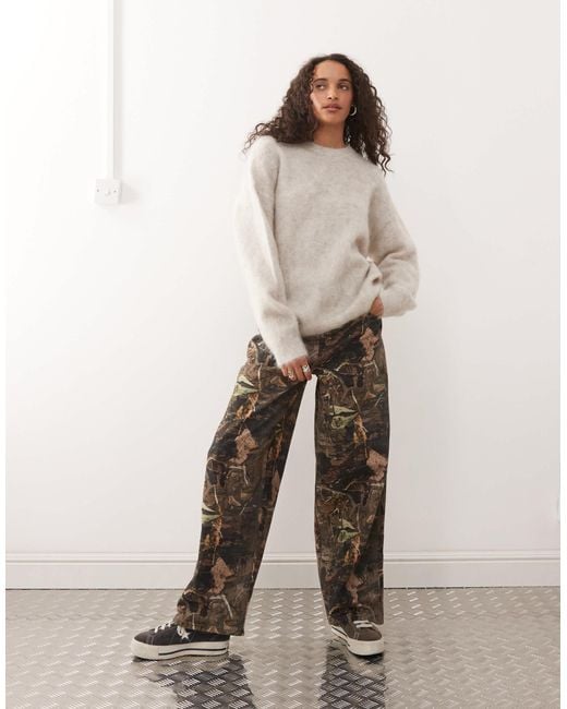 Weekday Natural Premium Wool & Mohair Blend Sweater