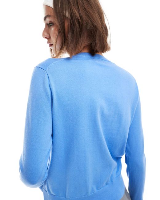Gilet en coton pima avec logo Polo Ralph Lauren en coloris Blue