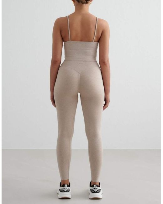 Aim'n Natural Melange Shape Seamless Strap Singlet
