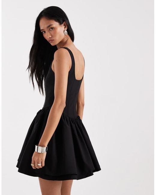 ONLY Black Corset Detail Mini Dress