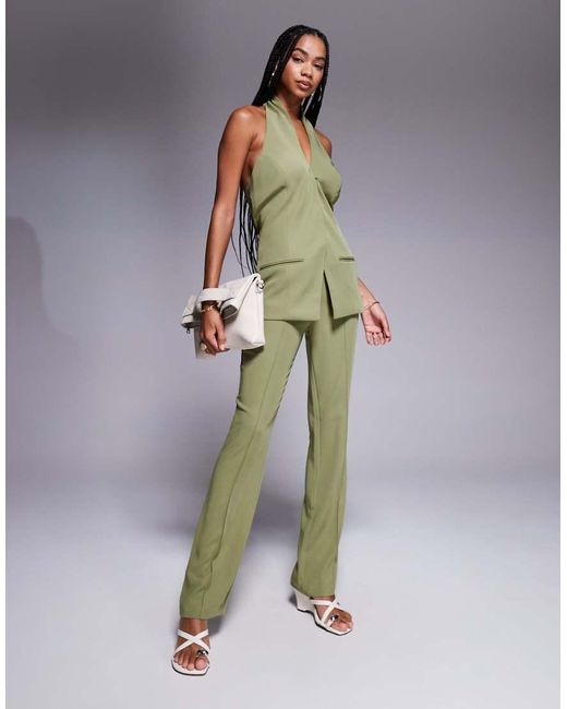 ASOS Elegante Flare-Broek in het Green