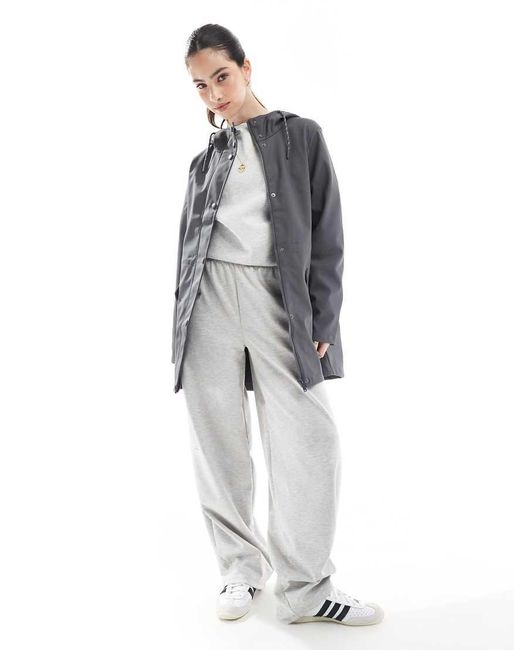 Vero Moda Blue Hooded Rain Jacket