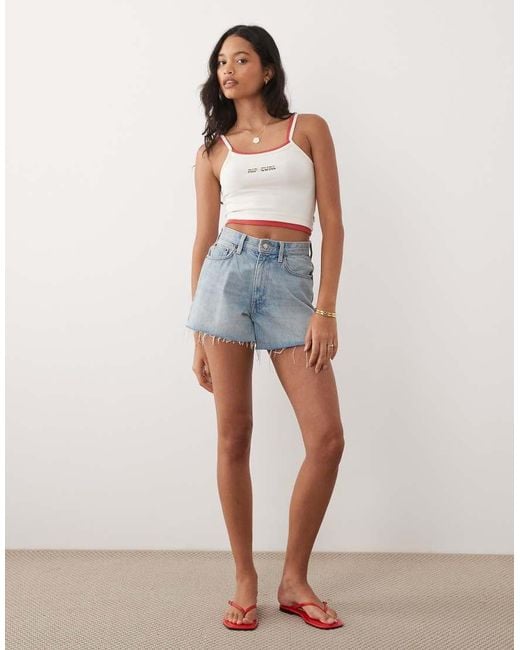 Rip Curl Blue Rip Curl Layered Crop Beach Cami