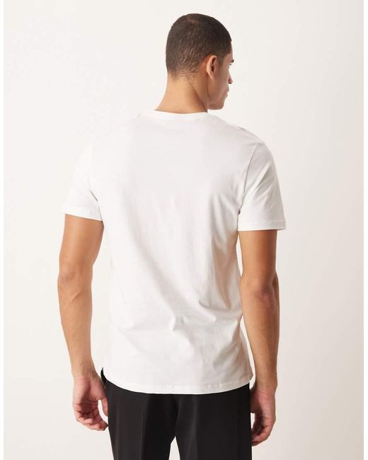 ASOS White Premium Supima Cotton Regular Fit T- Shirt for men