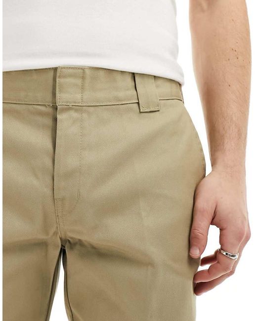 Dickies White 872 Slim Fit Work Chino Trousers for men