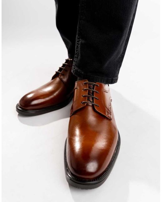 Base London Brown Sleeve Lace Up Shoe for men