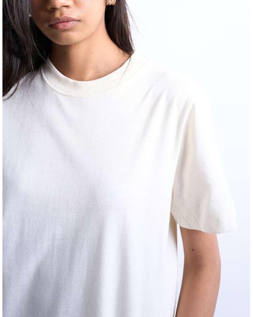 TOPSHOP White Boxy Tee