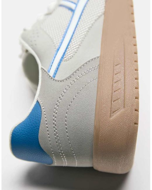 Pull&Bear White Retro Trainers for men