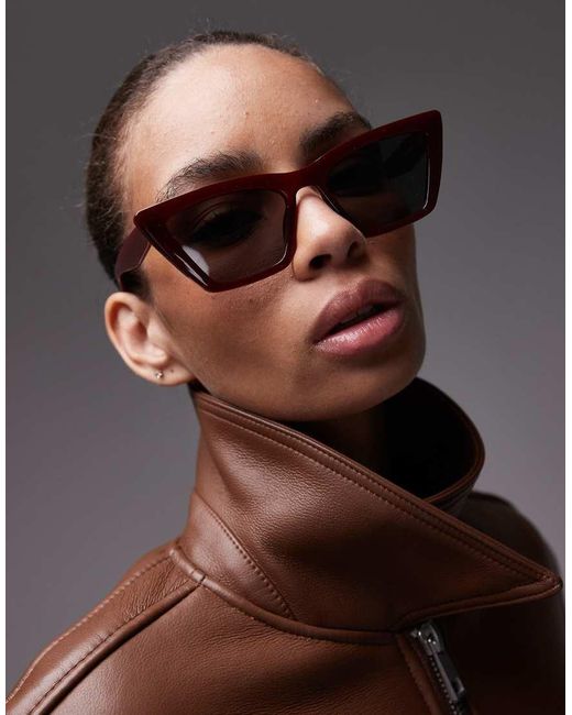 & Other Stories Brown Cat Eye Sunglasses