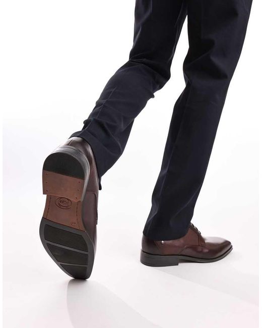 Base London Black Dome Lace Up Shoe for men