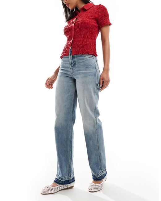 Tommy Hilfiger Blue – layla – gerade, schmal geschnittene jeans