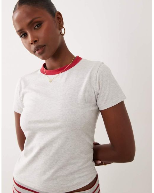 Lioness Natural Clubhouse Cotton Ringer Baby Tee
