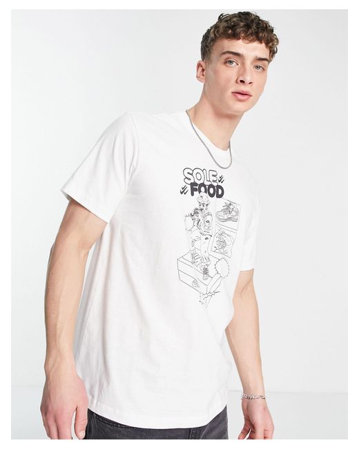 Nike Sneaker Obsessed Sole Food Graphic Tshirt in White for Men Lyst