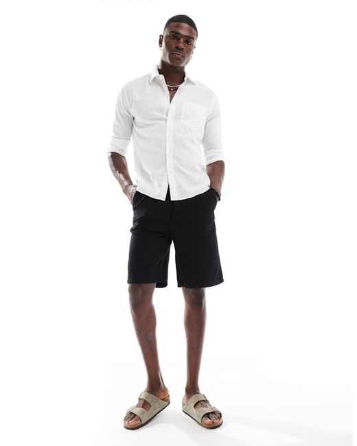 Short style charpentier Only & Sons pour homme en coloris White