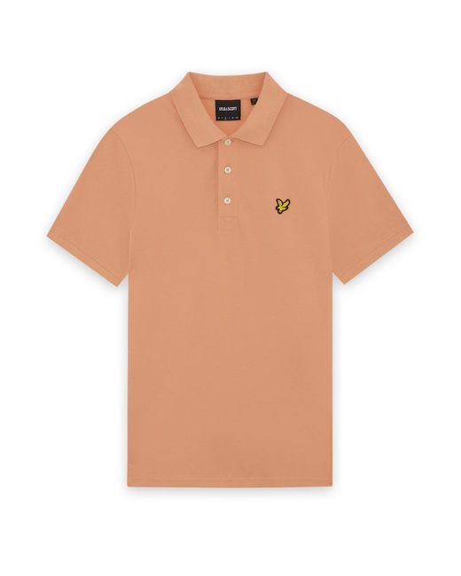 Lyle & Scott Natural Ss Polo Shirts Plain Polo Shirt for men