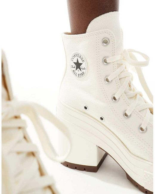 Zapatillas De Deporte Blancas Con Tacón Chuck Taylor 70's Hi Deluxe De Converse de color White