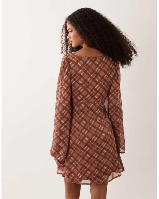 Wednesday's Girl Multicolor Floaty Angel Sleeve Dress