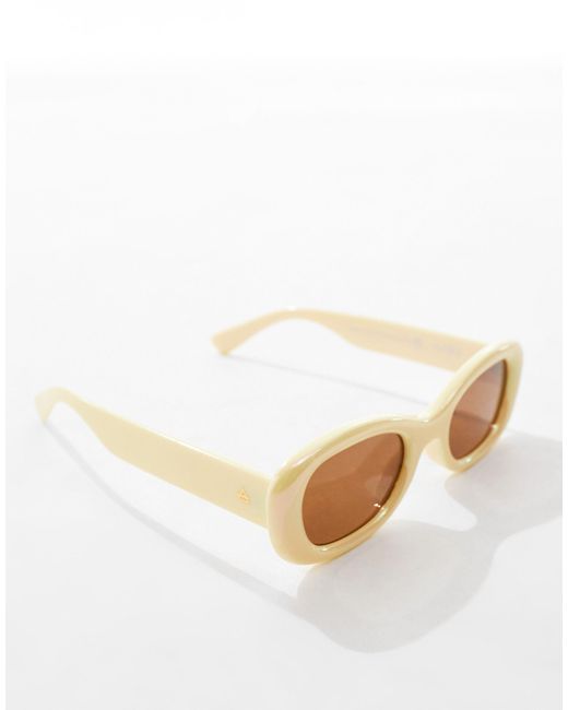 Aire Blue Calisto Oval Sunglasses