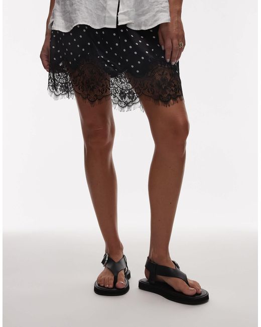 TOPSHOP Brown – kam – flache zehenstegsandalen aus echtleder