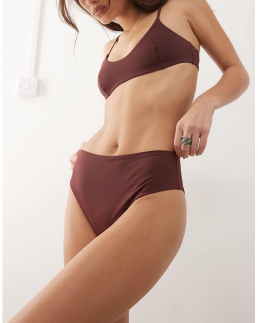 Mix & match - bas Weekday en coloris Brown