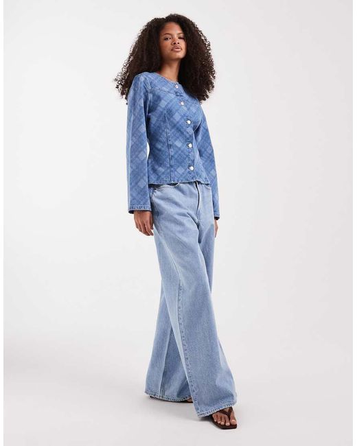 ASOS Blue Long Sleeve Denim Jacket