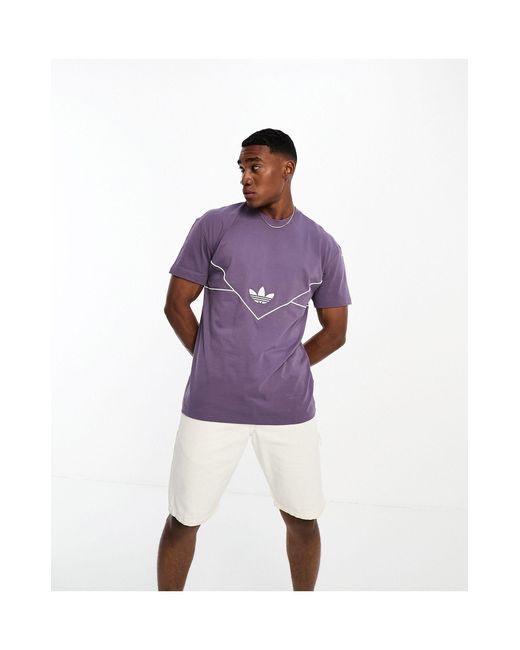 Adidas Originals – next – t-shirt in Purple für Herren