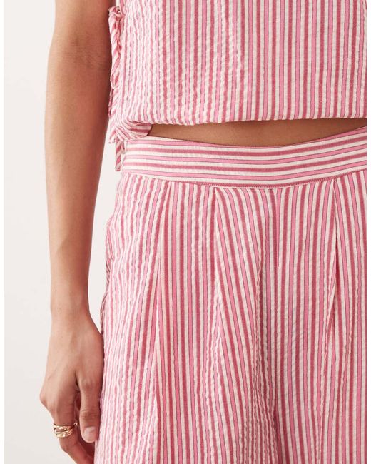 Nobody's Child Pink Parker Mid Waist Wide Leg Trouser Co-Ord