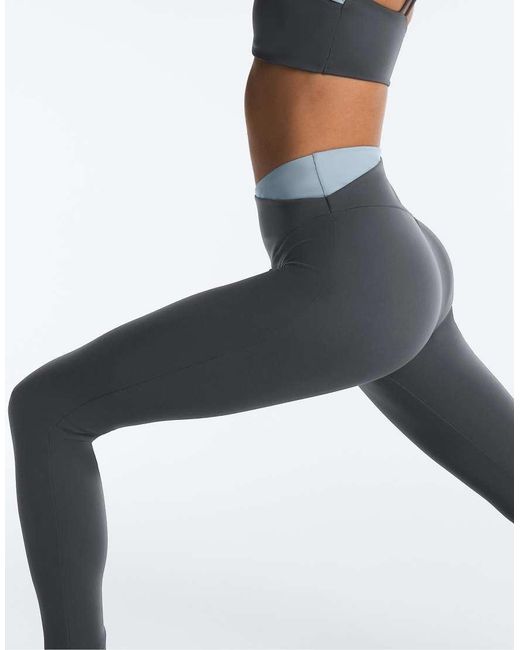 Oysho White Comfortlux V-waist Contrast Ankle-length leggings