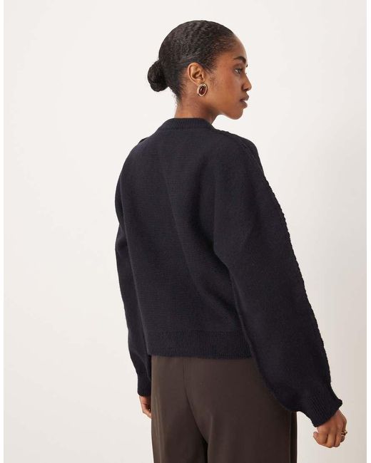Mango Black Chunky Cardigan