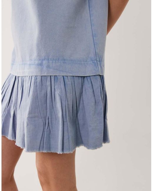 ASOS Blue Hybrid T-shirt Mini Dress