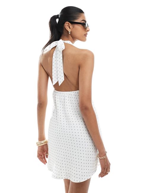 open back crepe halter dress hollister Hollister Open-Back Crepe Halter Dress
