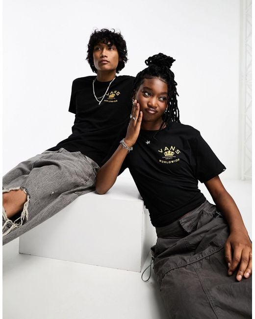Camiseta vans negra cheap