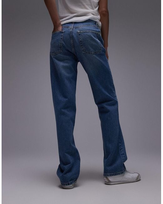 TOPSHOP Blue – kort – jeans
