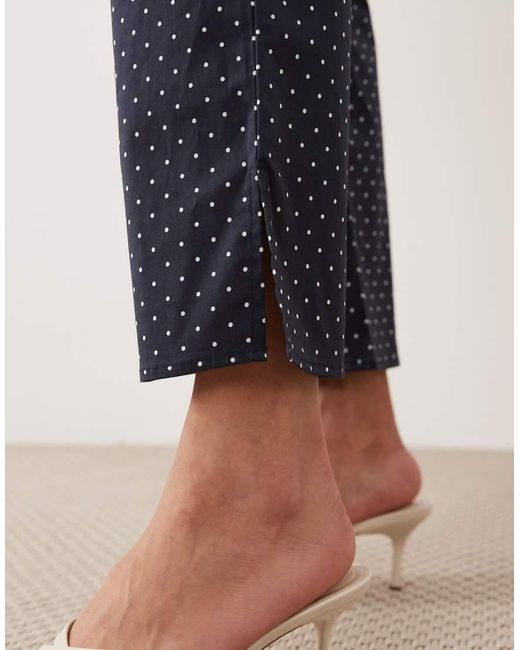 WeWoreWhat Blue Button Front Pant