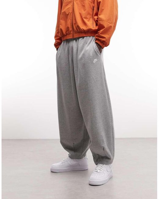 Nike Blue Club French Terry Oversized Joggers for men