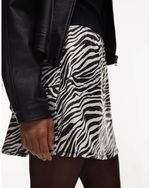 ASOS Black Bengaline Mini Skort