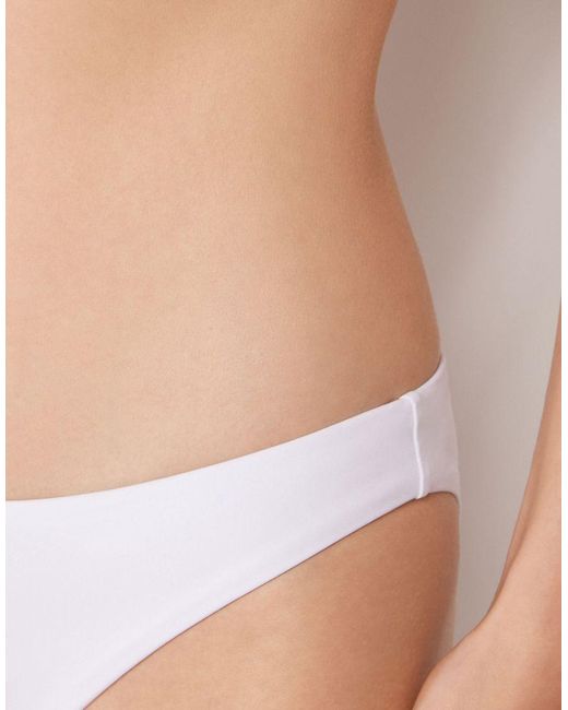 Calzedonia White Premium Fit Brief Bikini Bottom