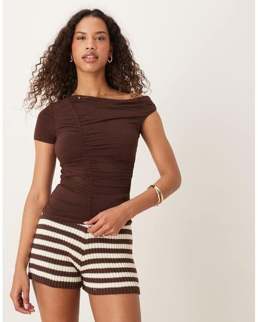 Cotton On Nikki Gathered Short Sleeve Top