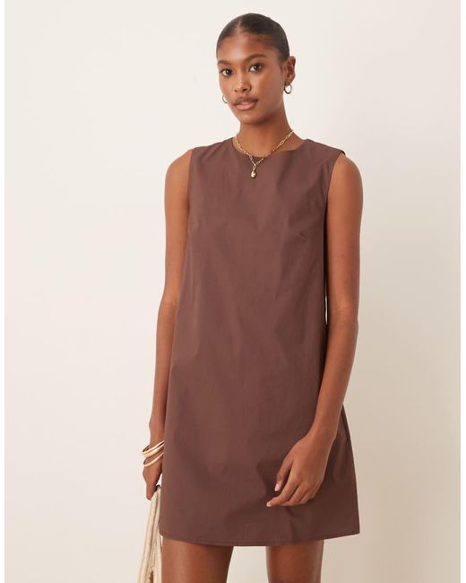 Glamorous Natural Smock Mini Dress