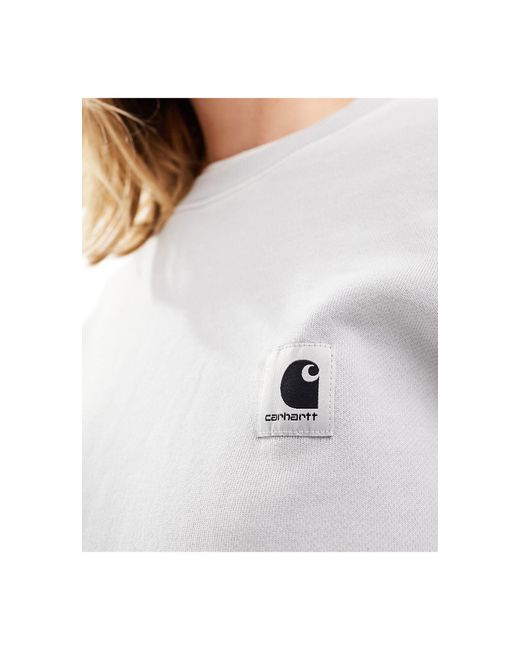 Carhartt White – nelson – gefärbtes sweatshirt