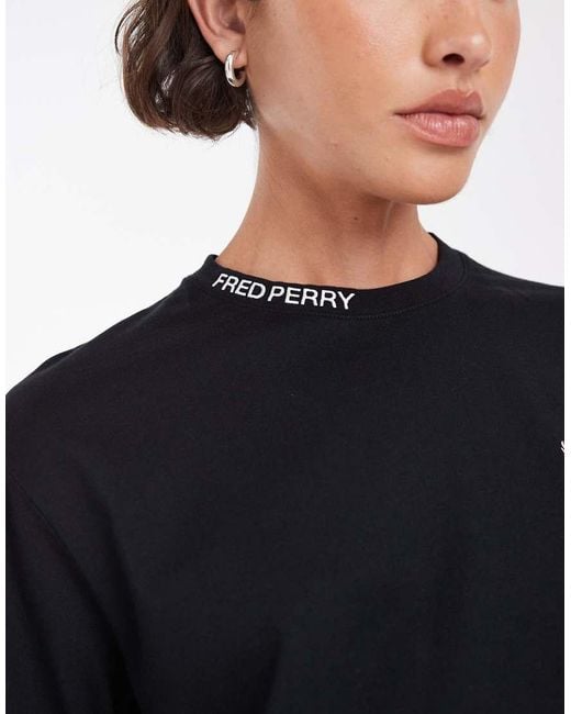 Fred Perry Blue Embroidered Logo T-Shirt